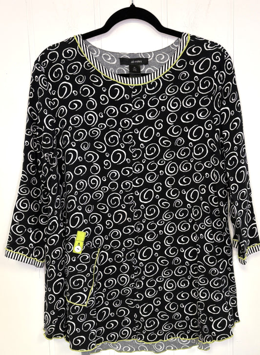 Ali Miles Geometric Swirl Tops