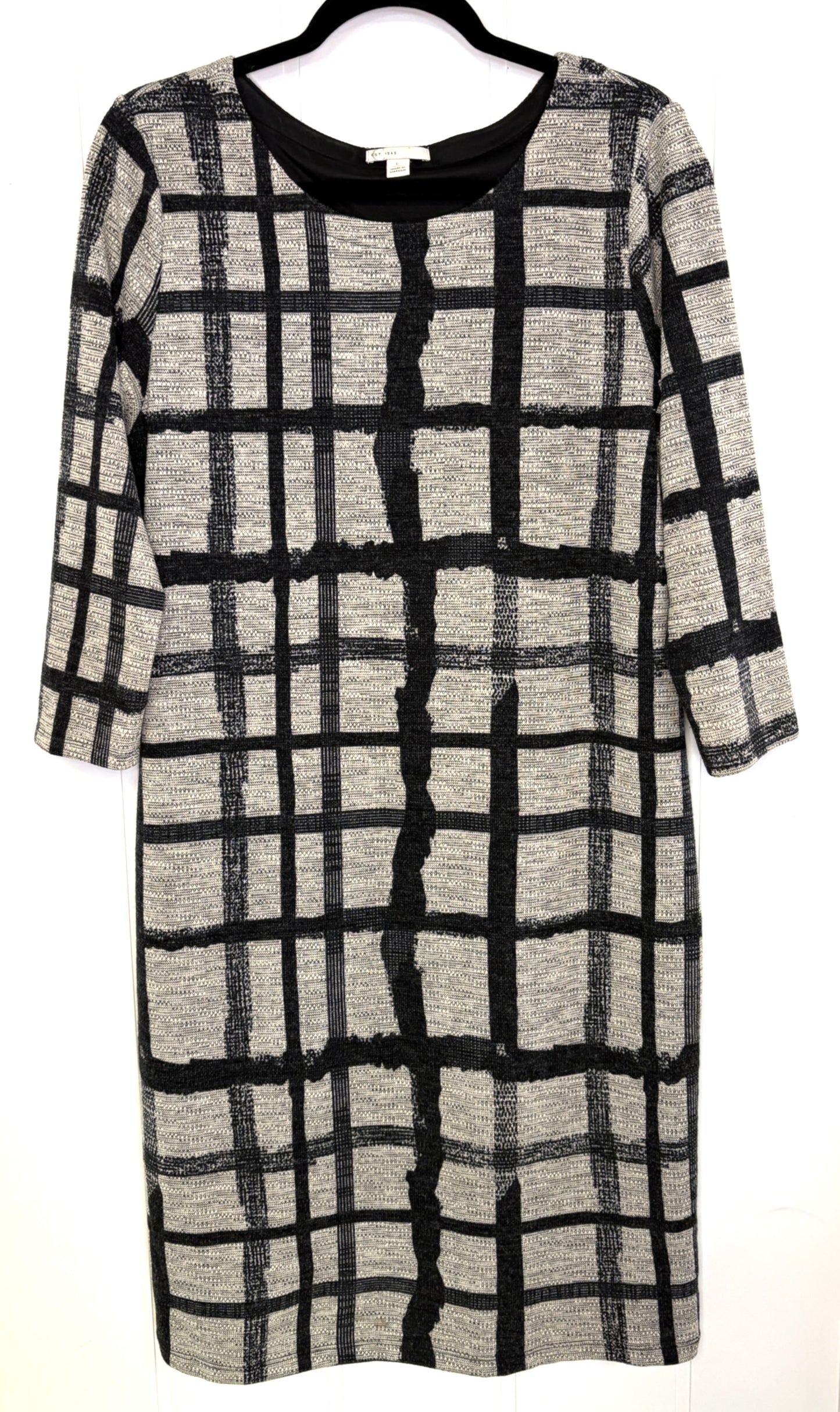 Cato Abstract Squares Shift Dress