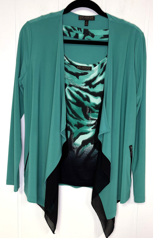 2pc Set Tank w/Dressy Cardigan