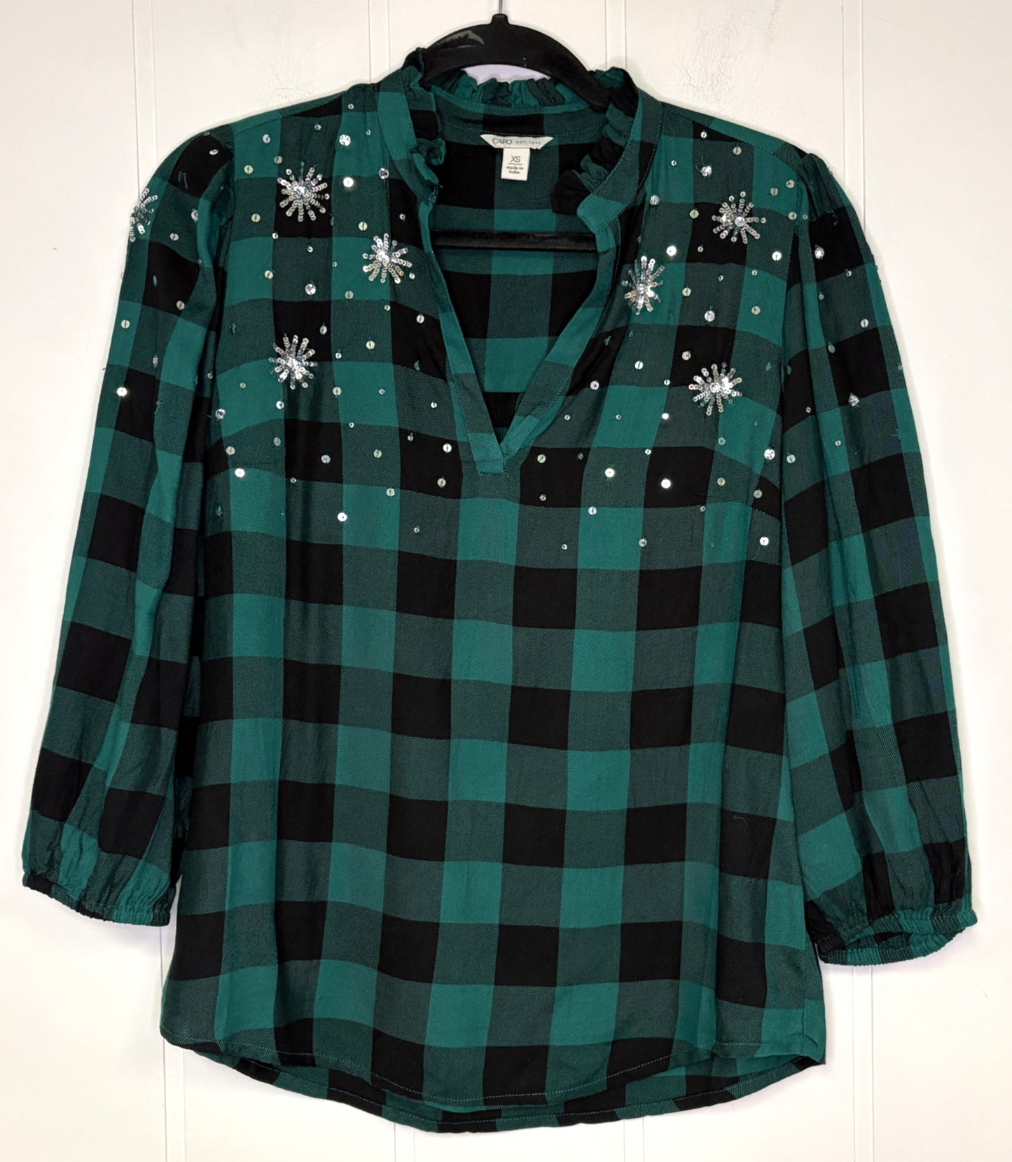 Cato Top w/Snowflake Sequins