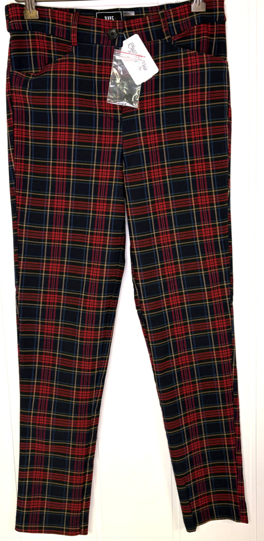 Plaid Skinny Pants