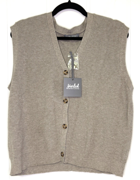 Marled Sleeveless Sweater Vest