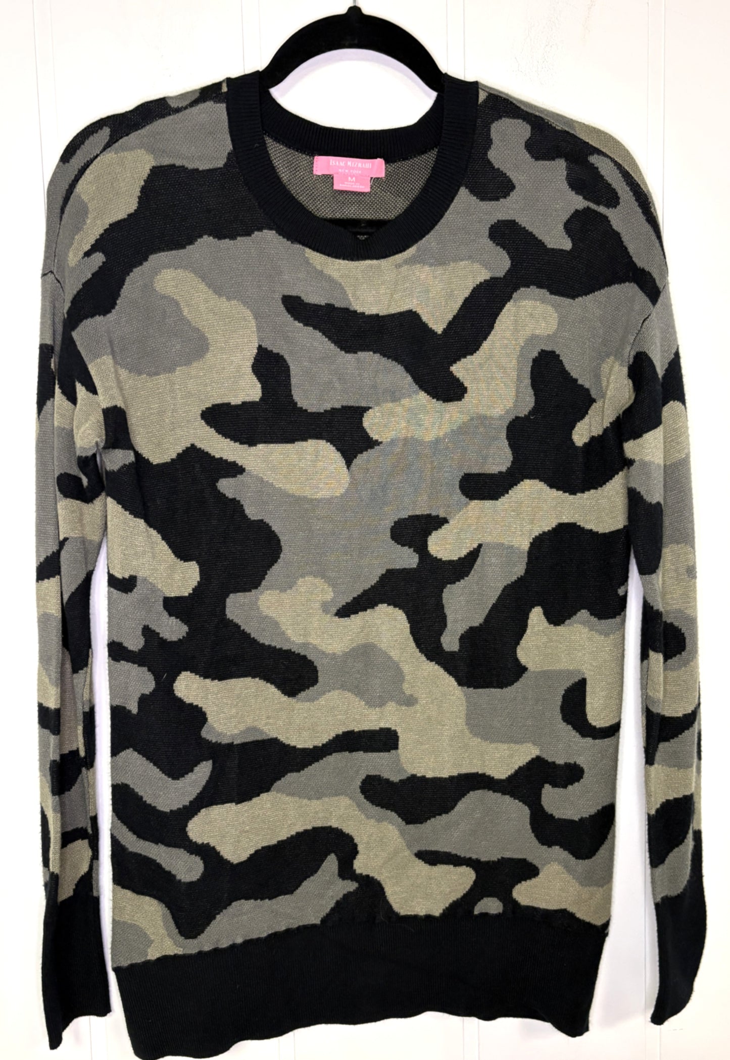 Isaac Mizrahi Camo Sweater
