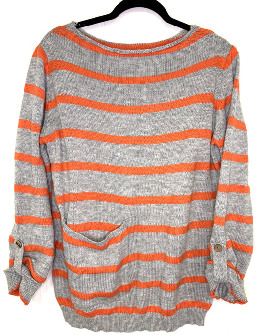 Stripe Sweater w/Pocket