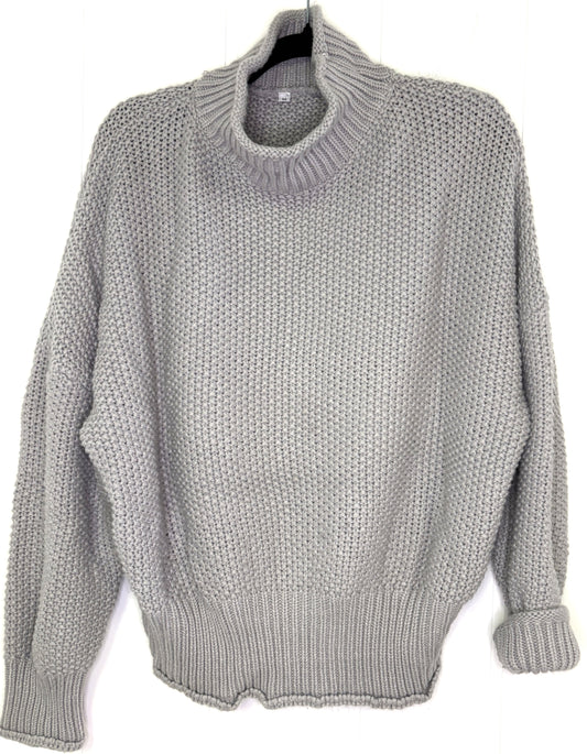 Texturized Cowl Neck Sweater