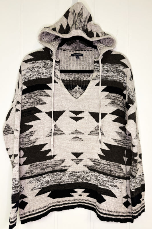 AE Hooded Aztec Sweater