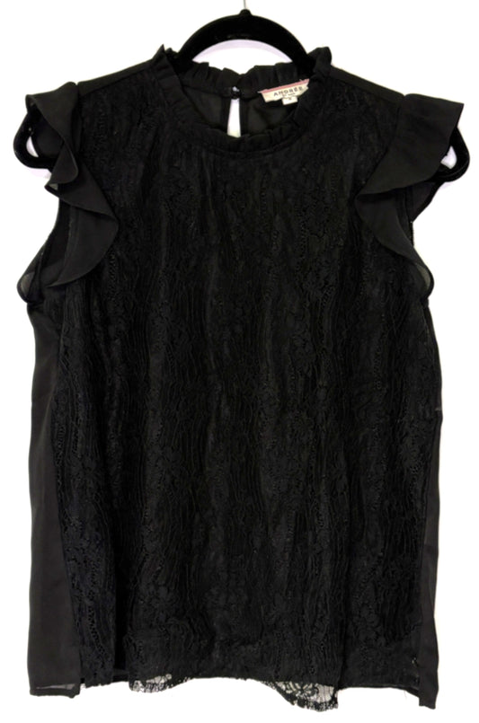 Andree Lace-overlay Top