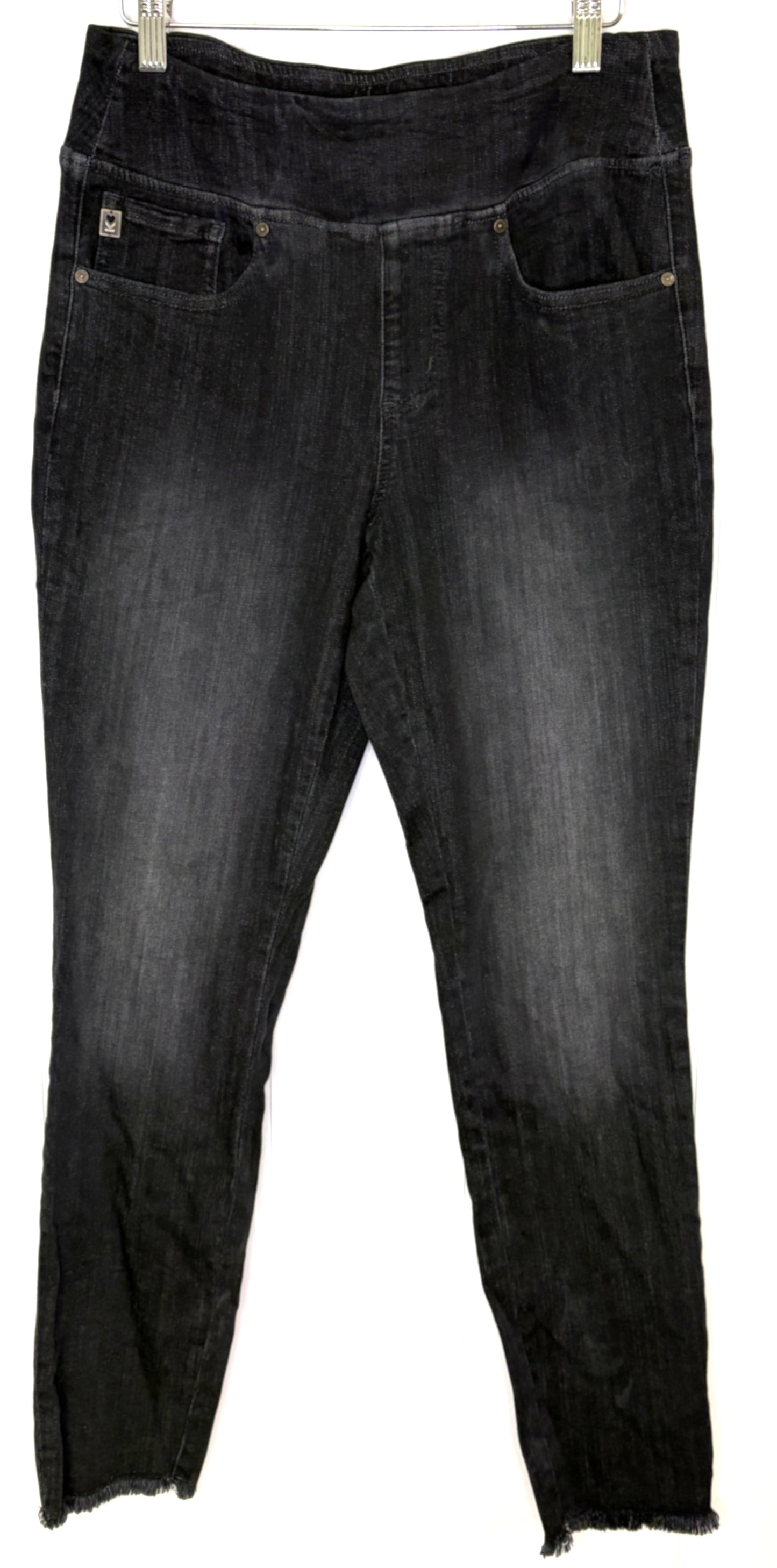 Kim Gravel Fringe Ankle Jeans