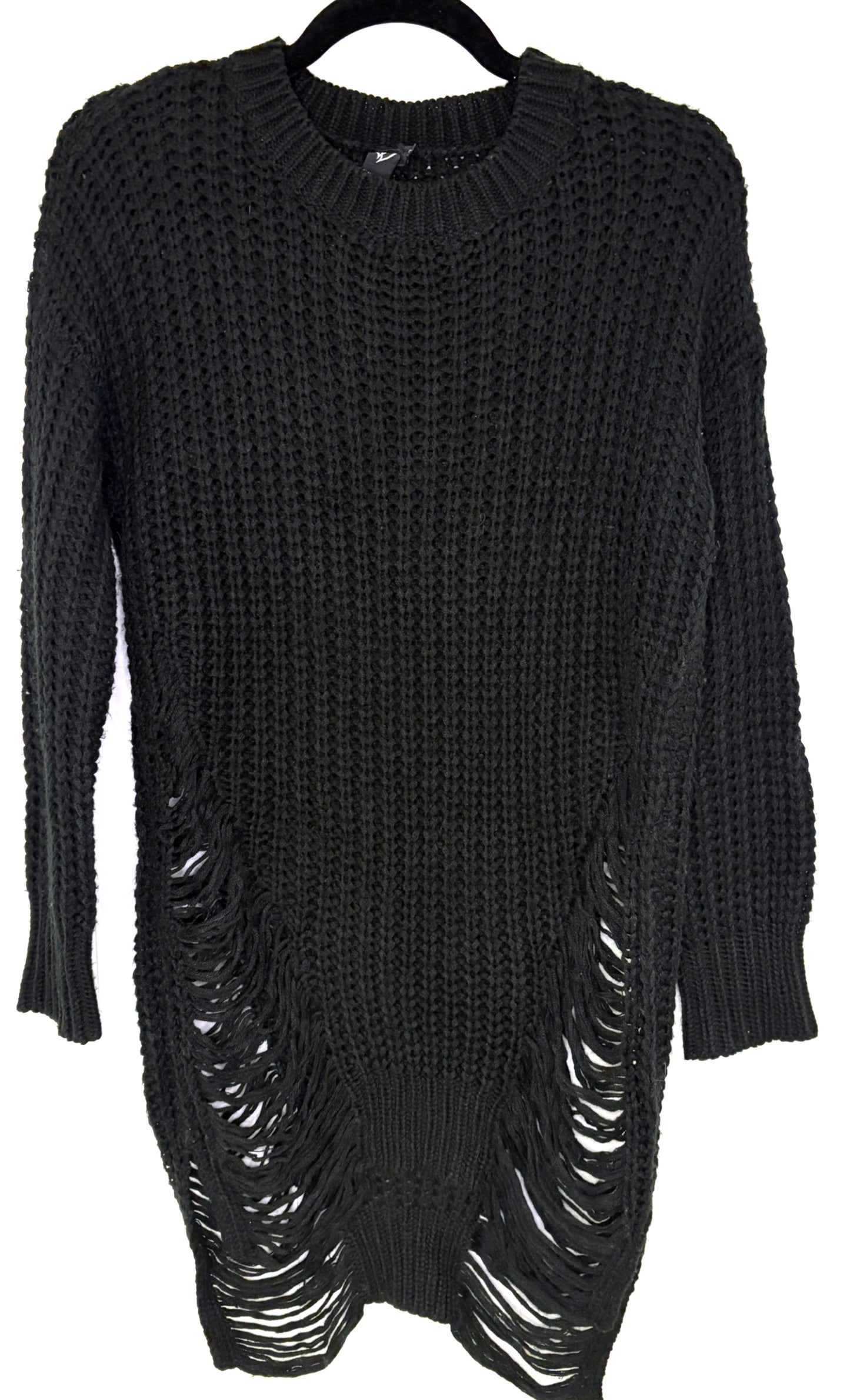 Crochet Style Tunic Sweater