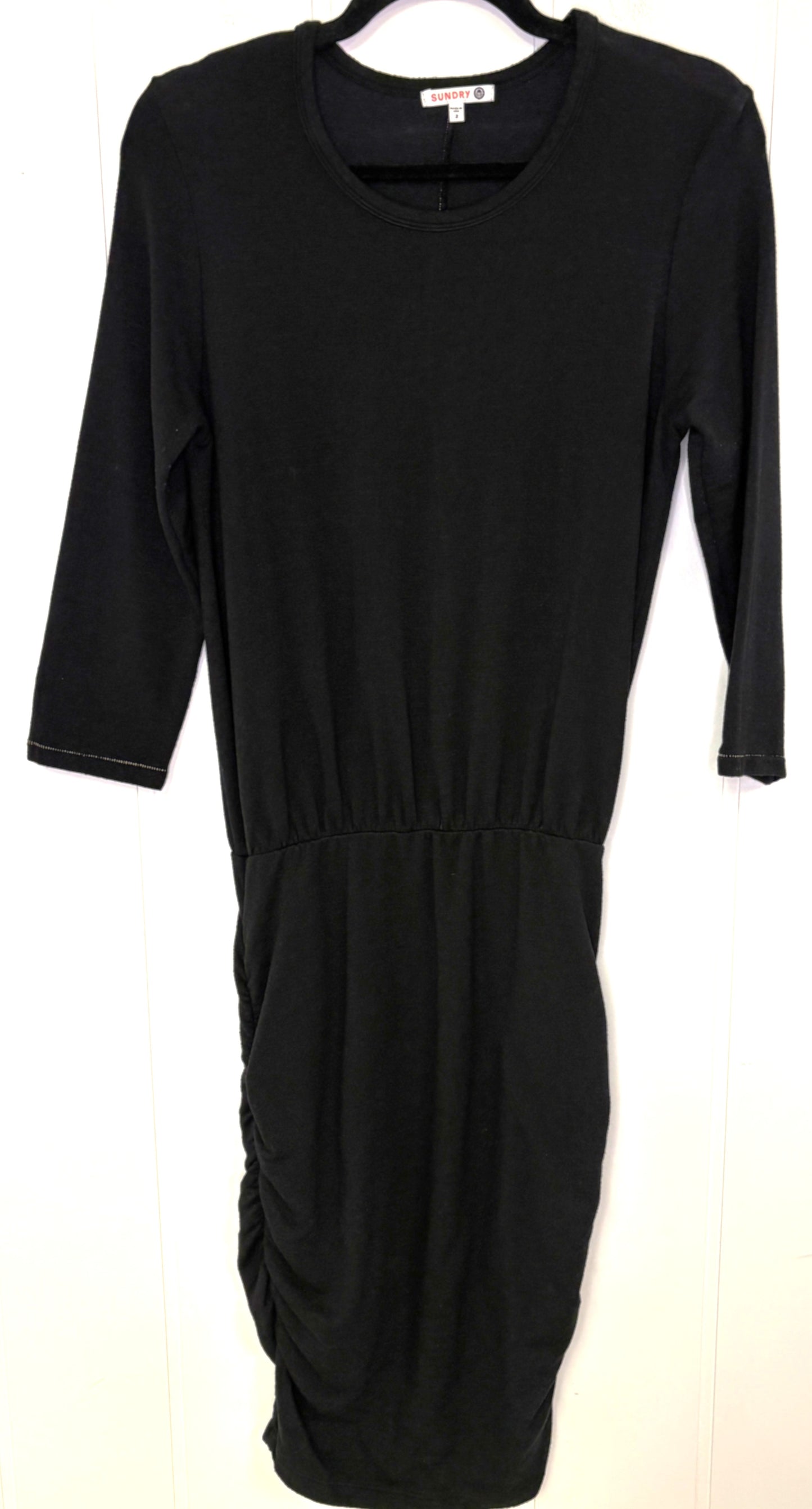 Sundry Ruched Knit Dress