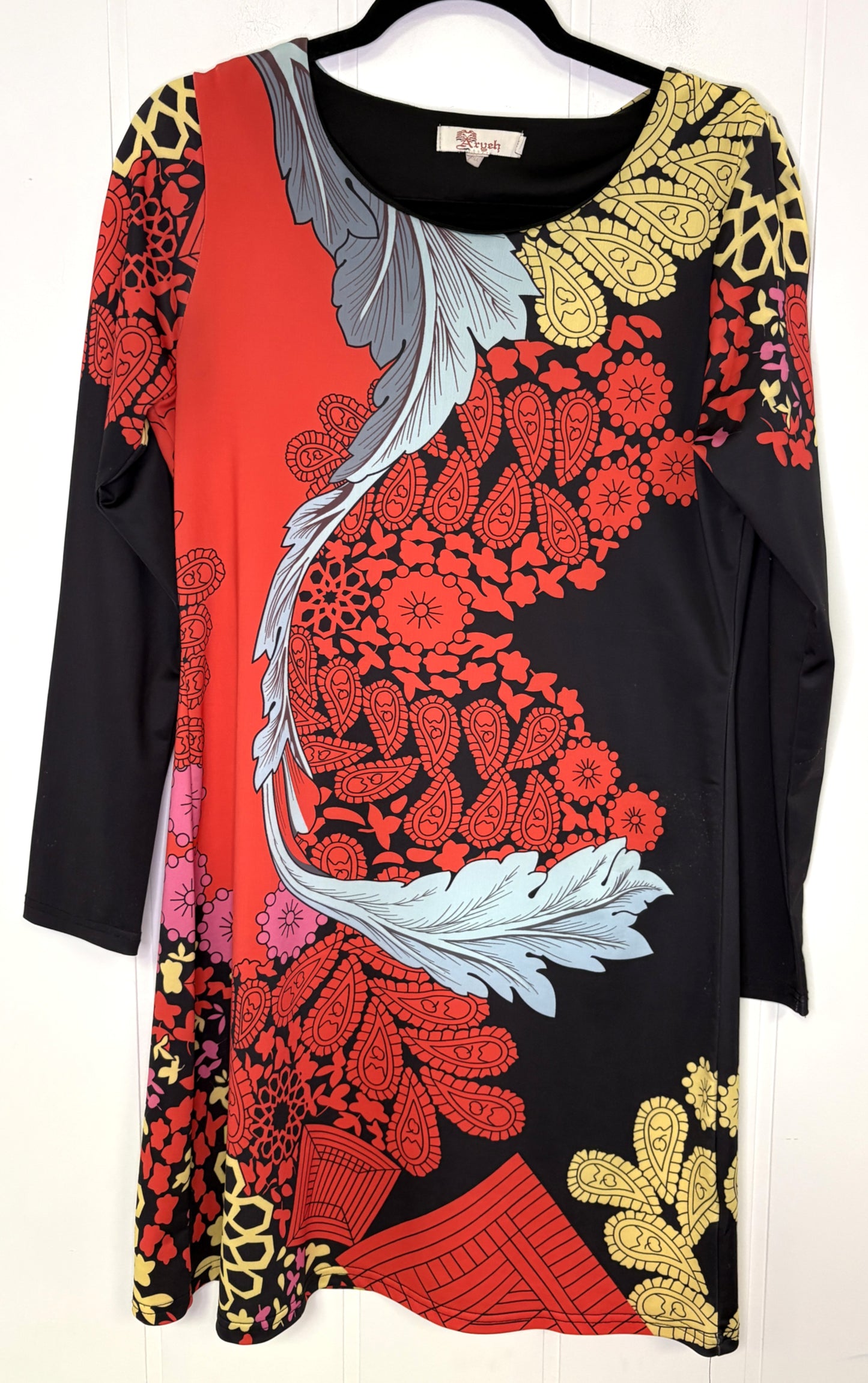 Aryeh Silky Paisley Dress