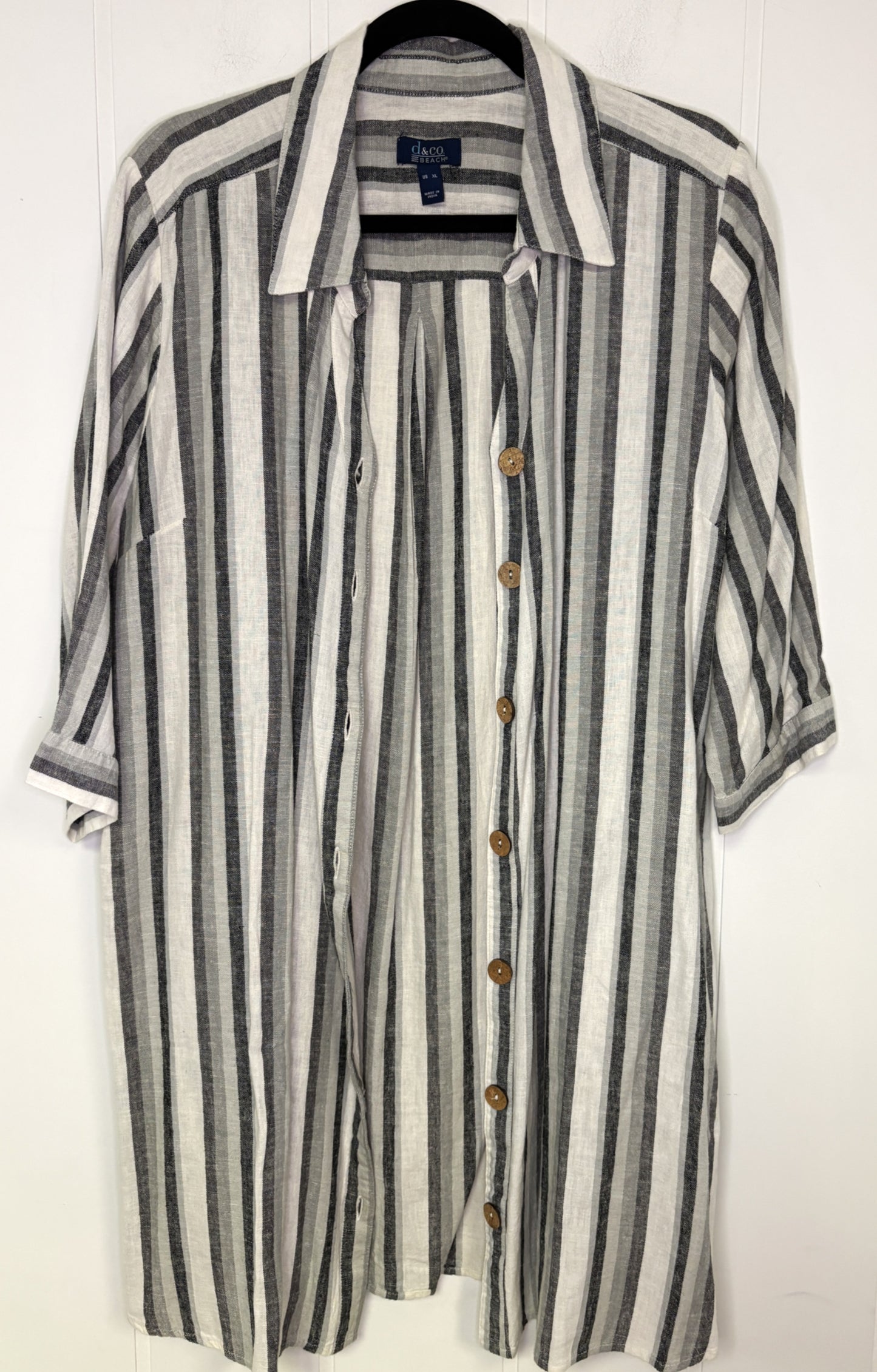 Oversized Stripe Button-down
