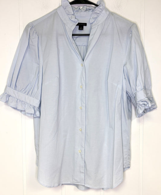 Ann Taylor Ruffle Sleeve Blouse