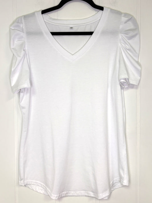 Ruched Sleeve T-Shirts