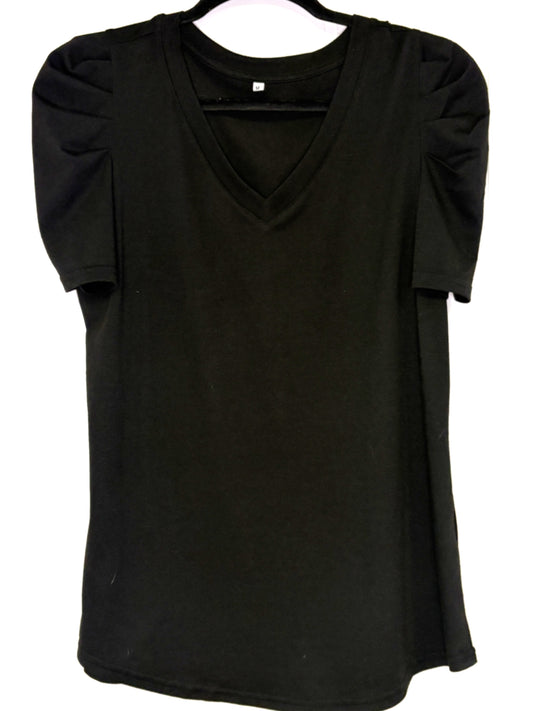 Ruched Sleeve T-Shirts