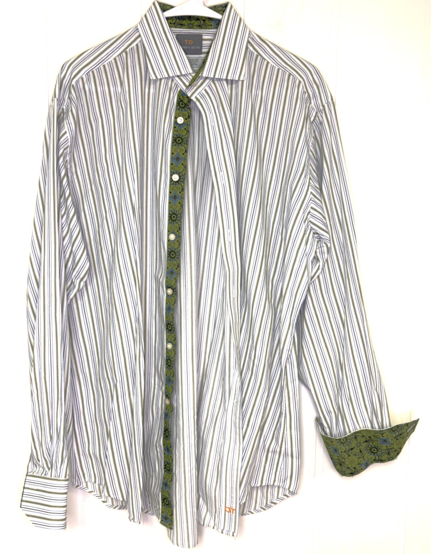 Thomas Dean Stripe Button Downs