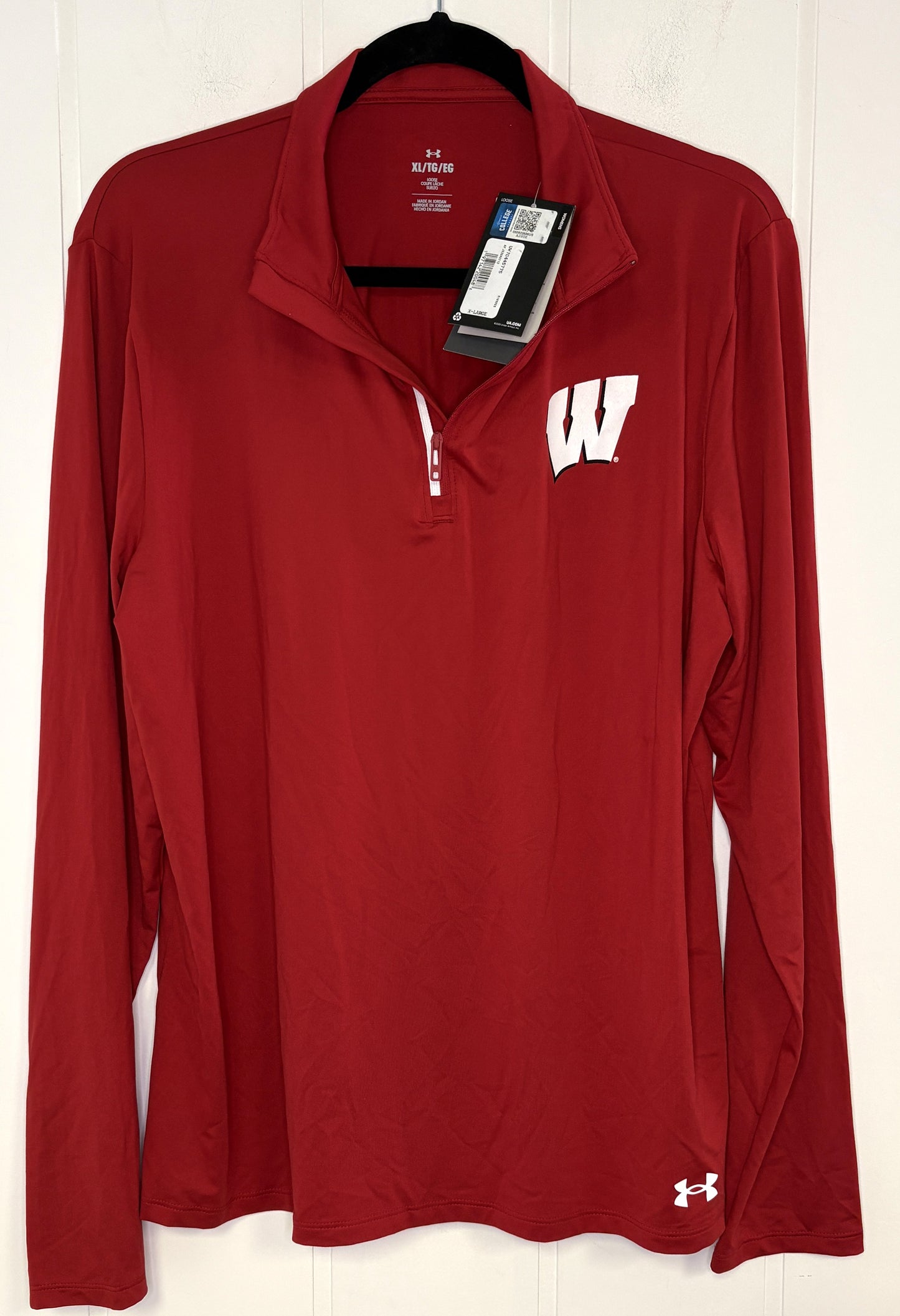 UA Wisconsin Qtr. Zip Jacket
