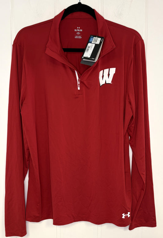 UA Wisconsin Qtr. Zip Jacket