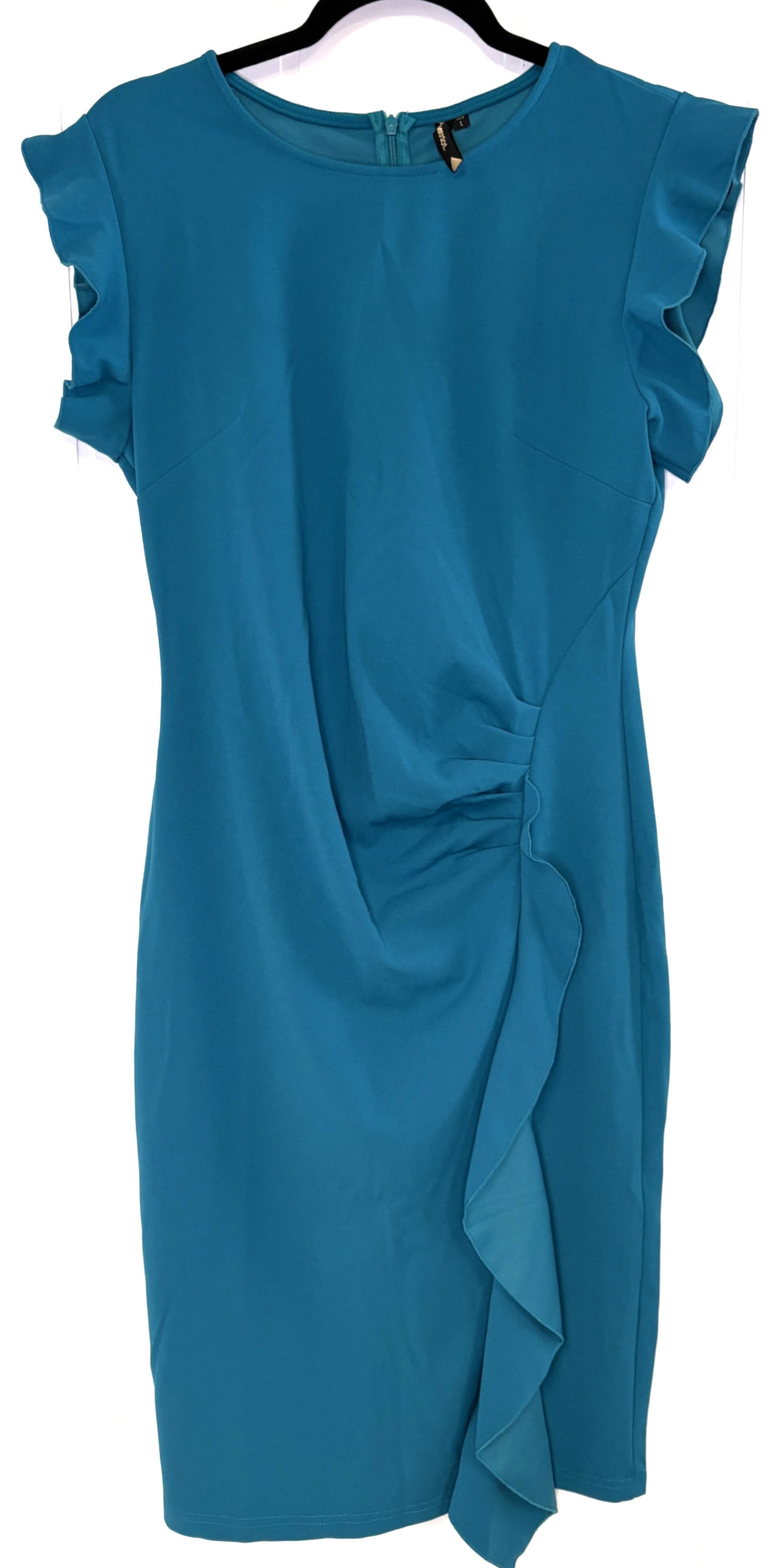 Miusol Ruffle-front Sheath Dress