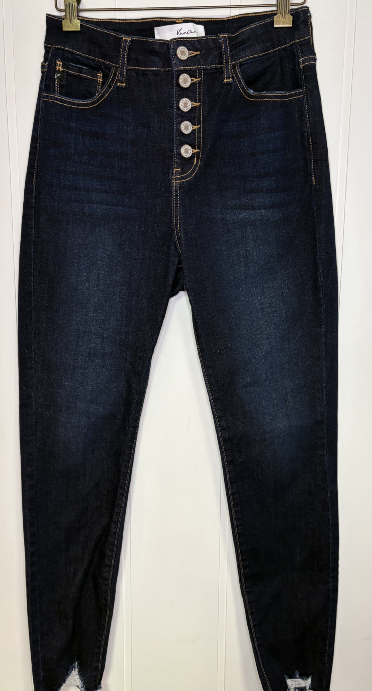 KanCan Fringe Ankle Jeans