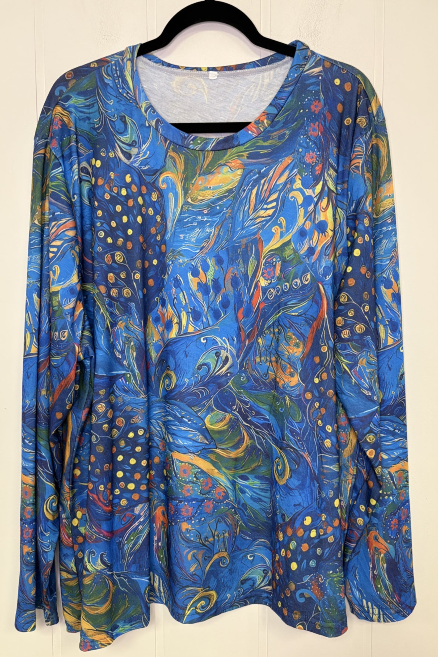 Geometric Pattern Knit Tops