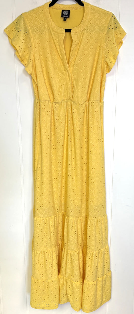 Bobeau V-Cut Lace Maxi Dress