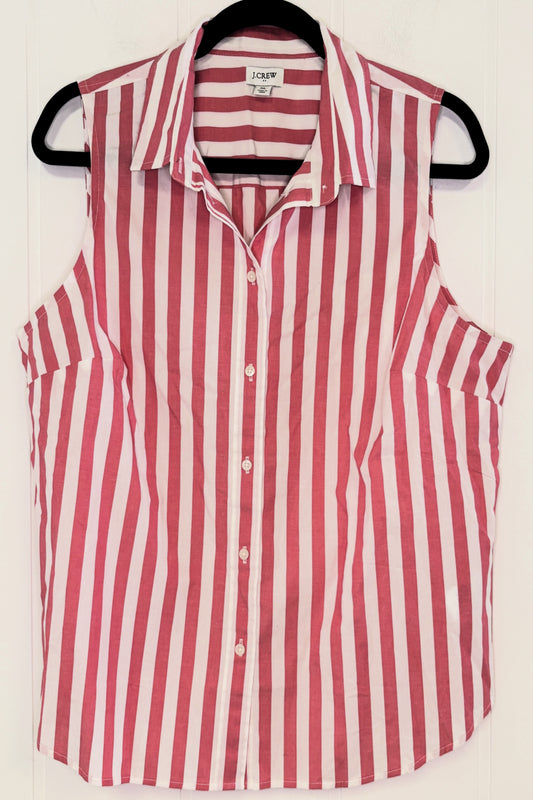 J.Crew Sleeveless Button-down Top