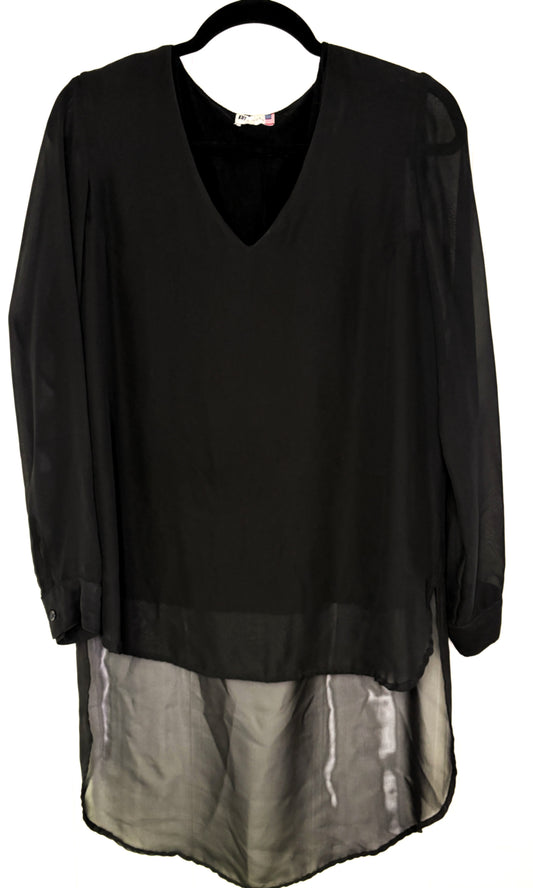 KUT LS Sheer Tunic Blouse