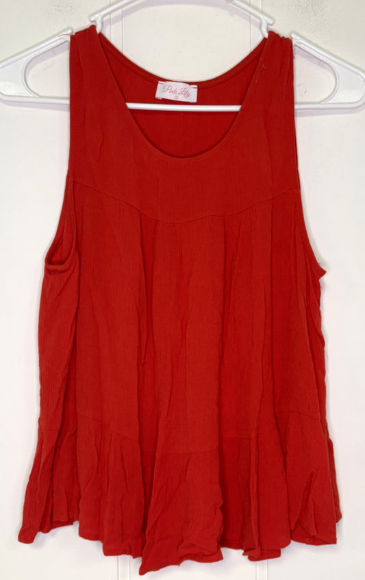Pink Lily Peplum Tank Top