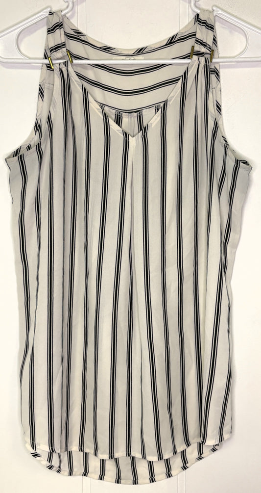 Sheer Stripe Tank Blouse