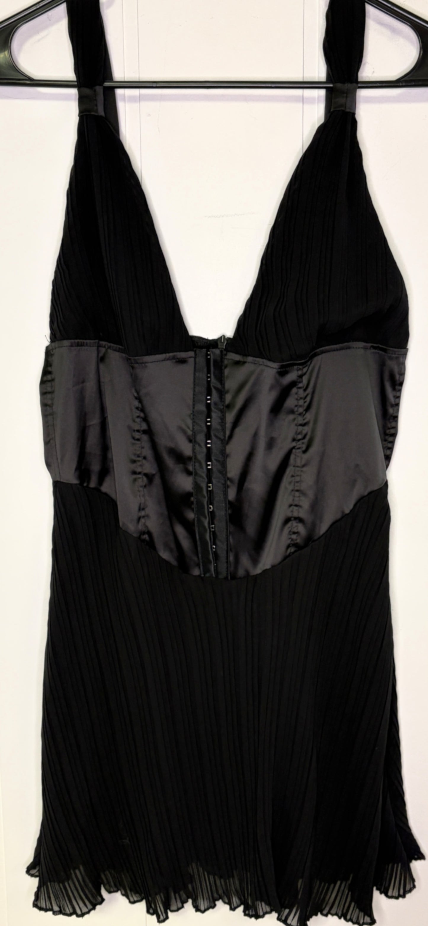 Pleated Corset Mini Dress