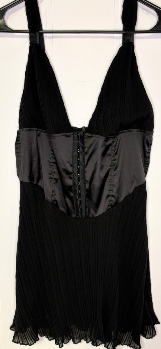 Pleated Corset Mini Dress