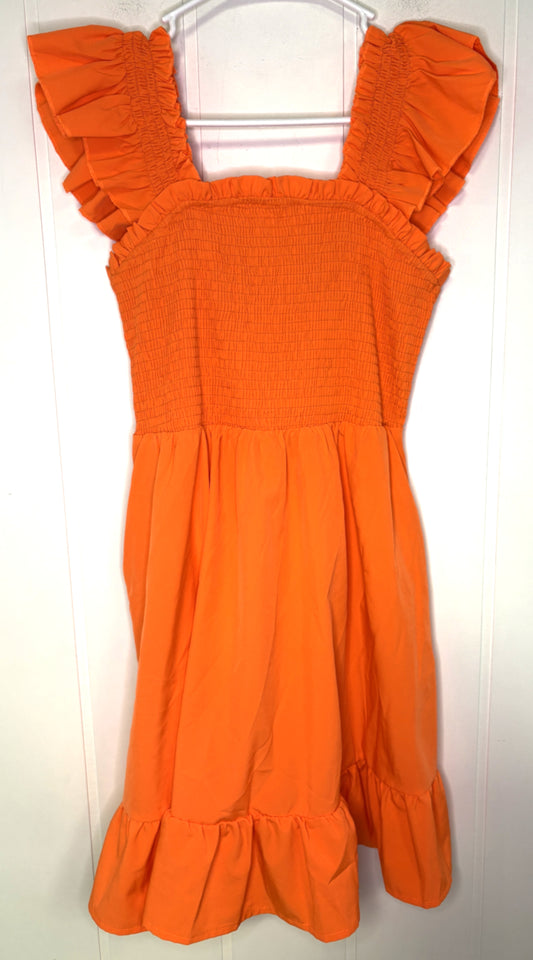 Ruffled Shoulder Mini Dress