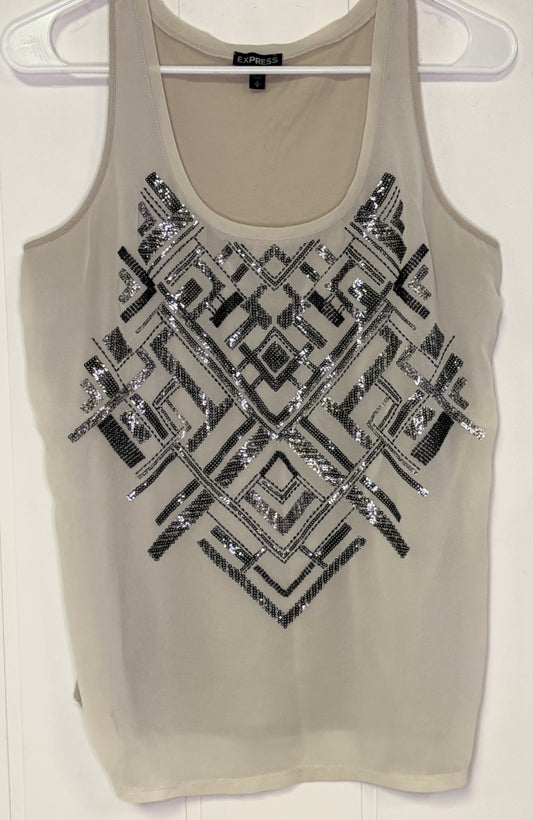 Express Tank w/Sequin Pattern