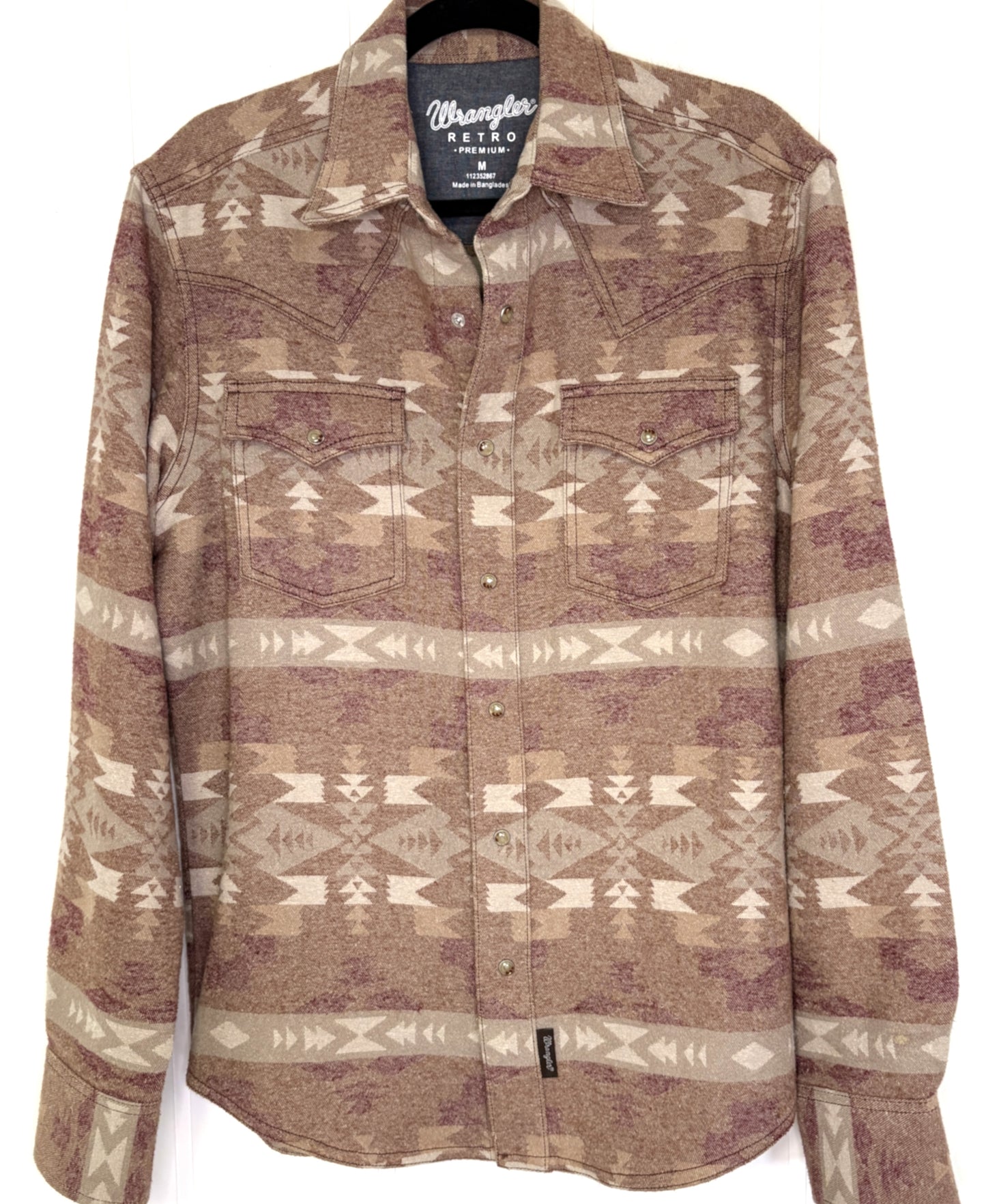 Men's Wrangler Aztec Snap Shirt