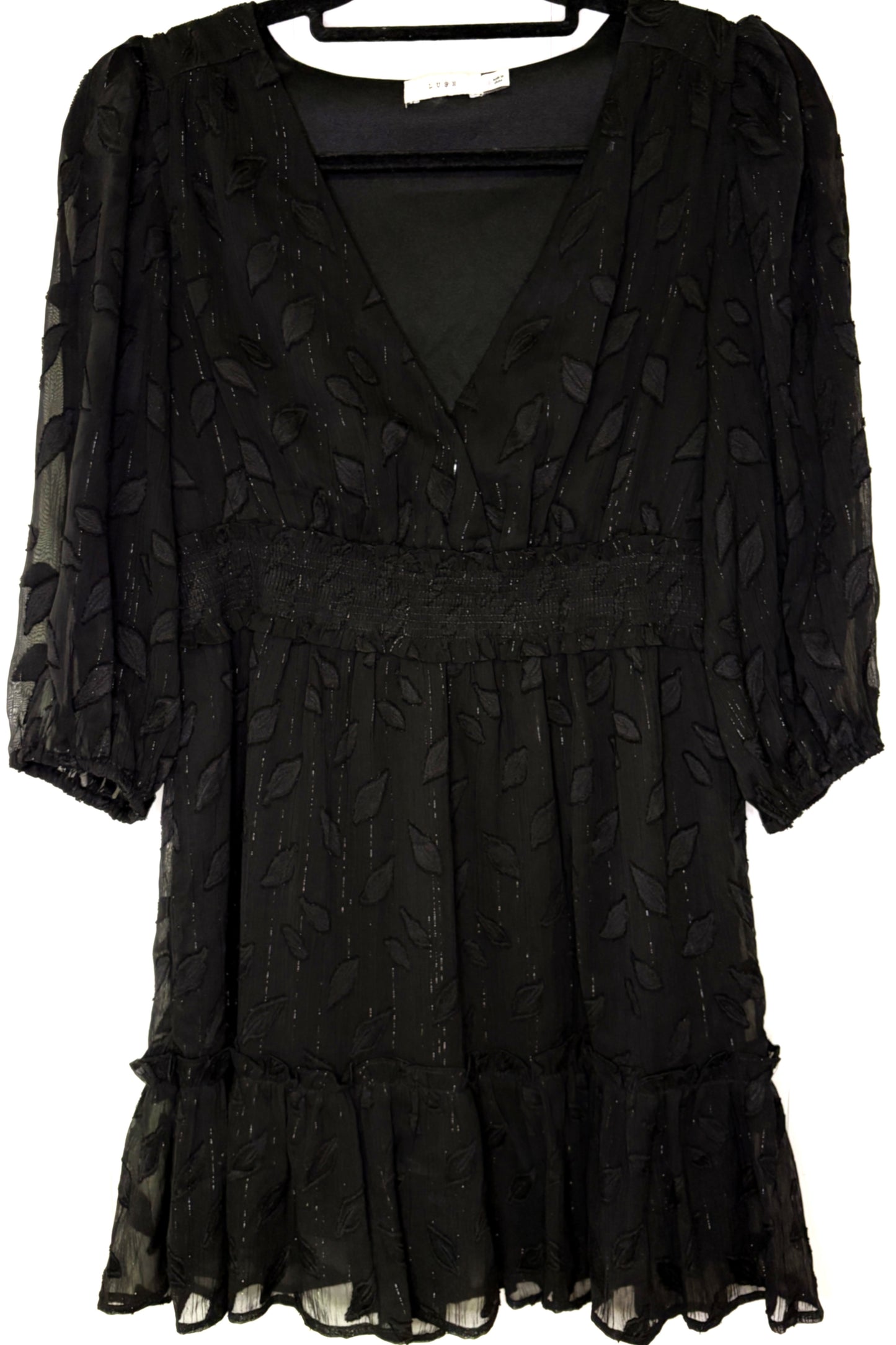 LUSH Leaf Pattern Dress