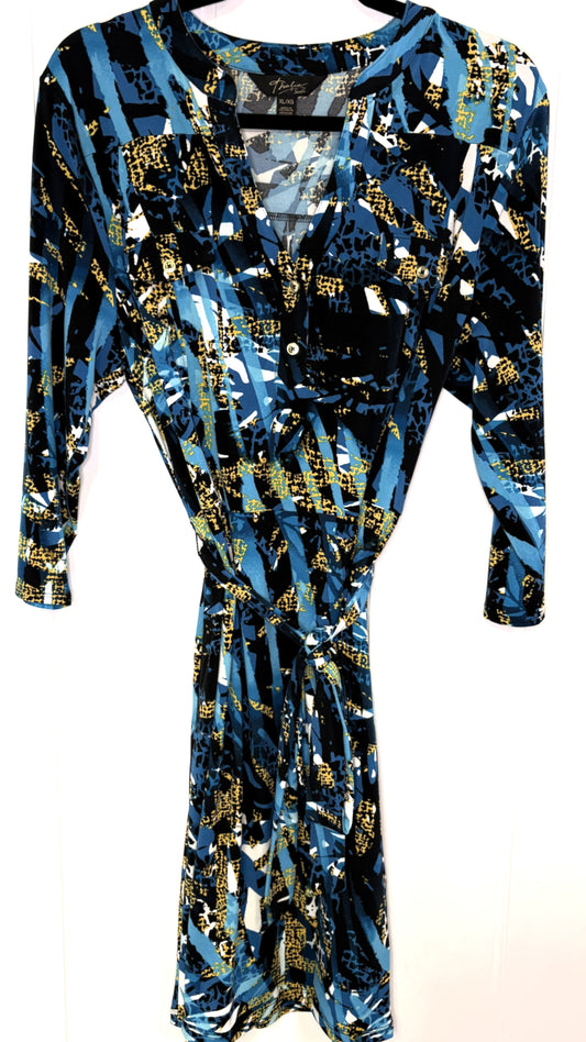 Thalia Sodi Multi-patterned Dress