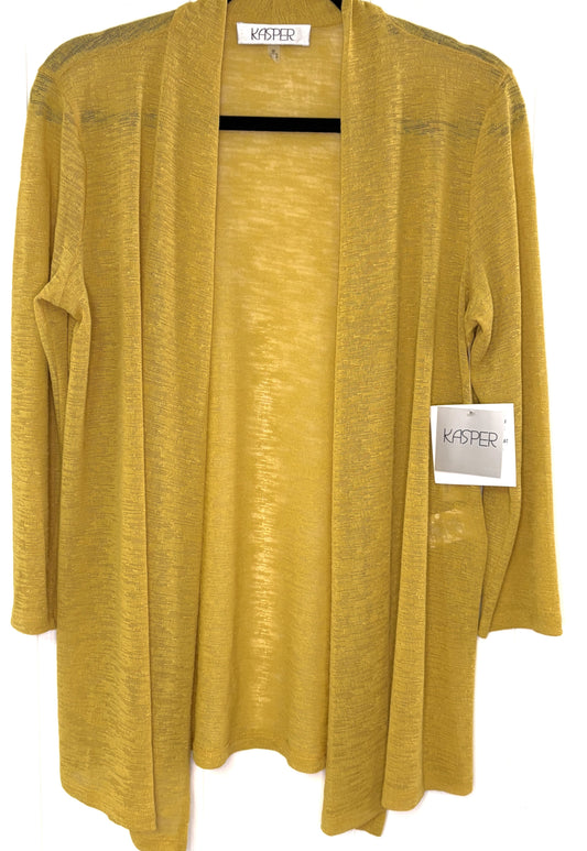 Kasper Open Front Cardigan