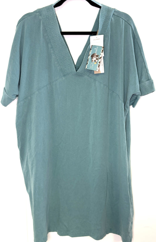 V-cut Tunic Top w/Pockets