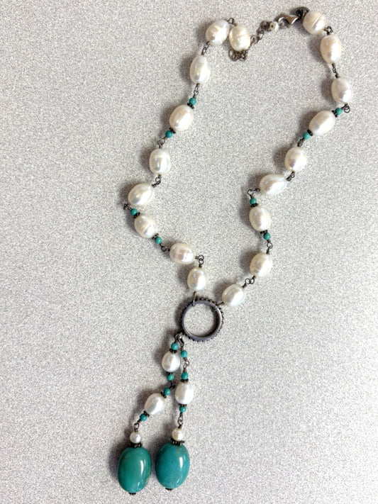 Sterling Silver Pearl Necklace