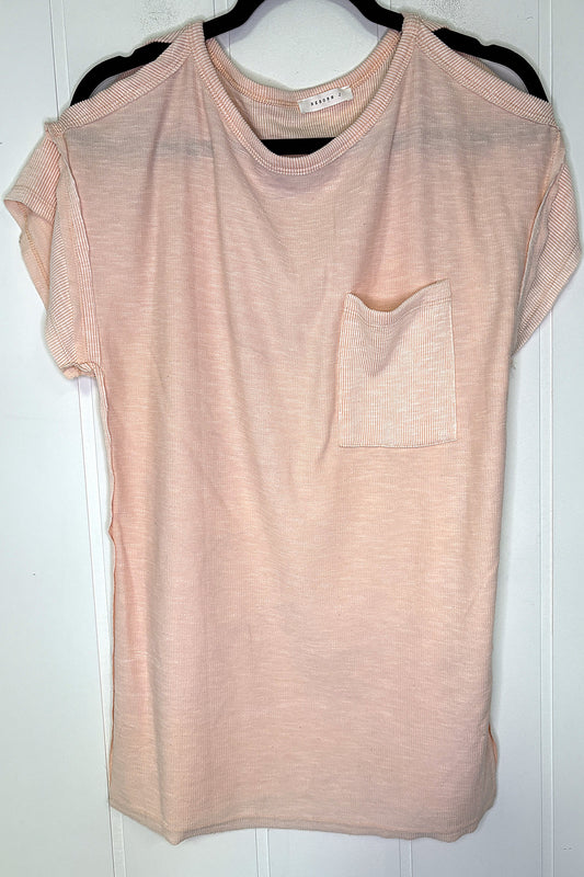 Cold Shoulder Pocket Tee