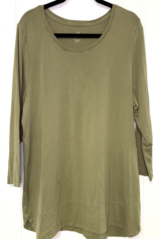 J.Jill Solid Tunic Tee