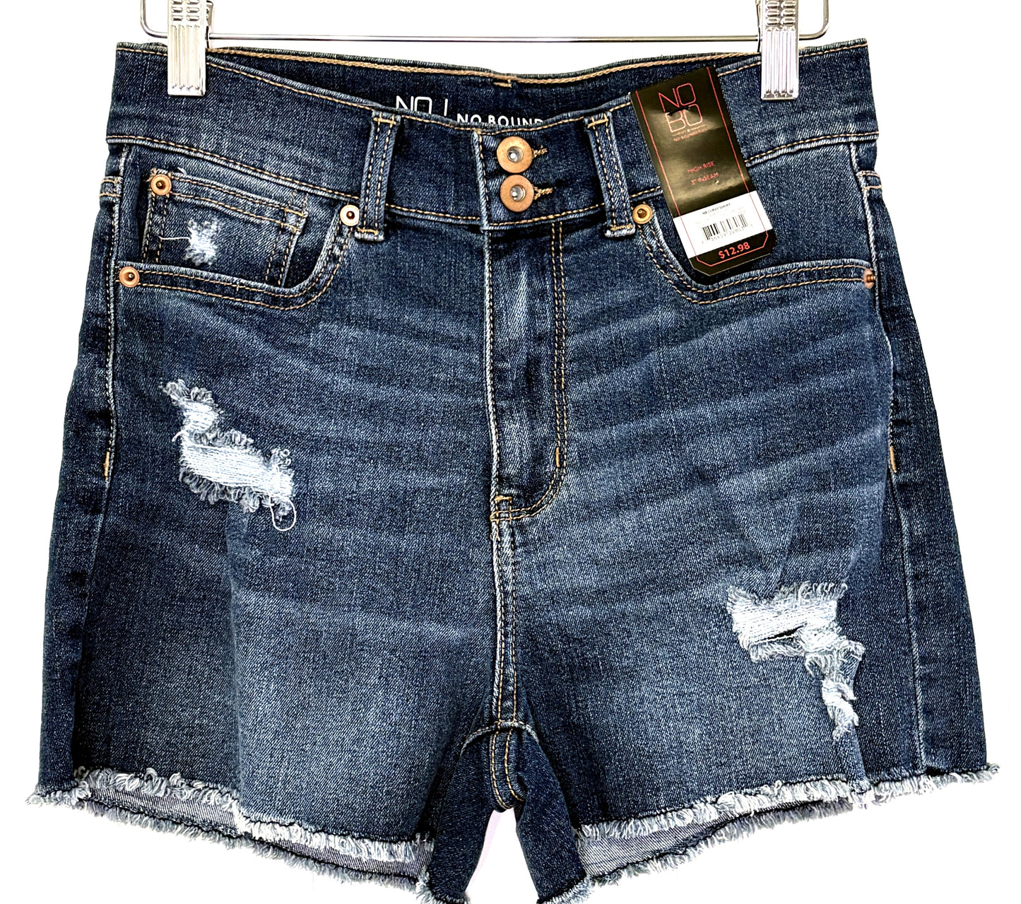No Boundaries Distressed Shorts