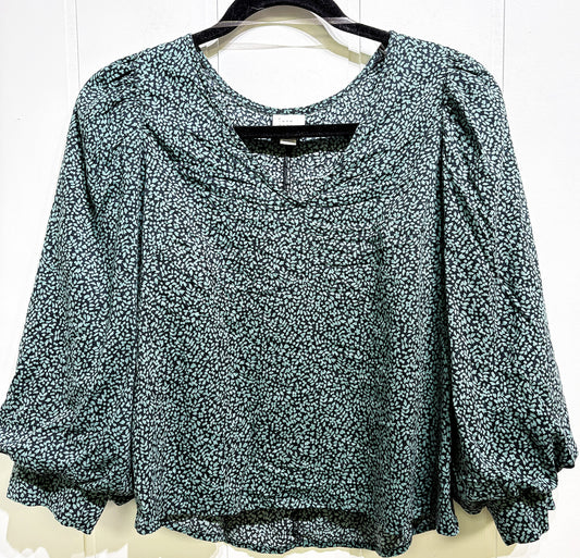 A New Day Balloon Sleeve Floral Blouse