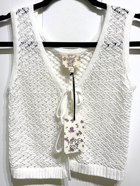 Hippie Rose Crochet Tie Tank