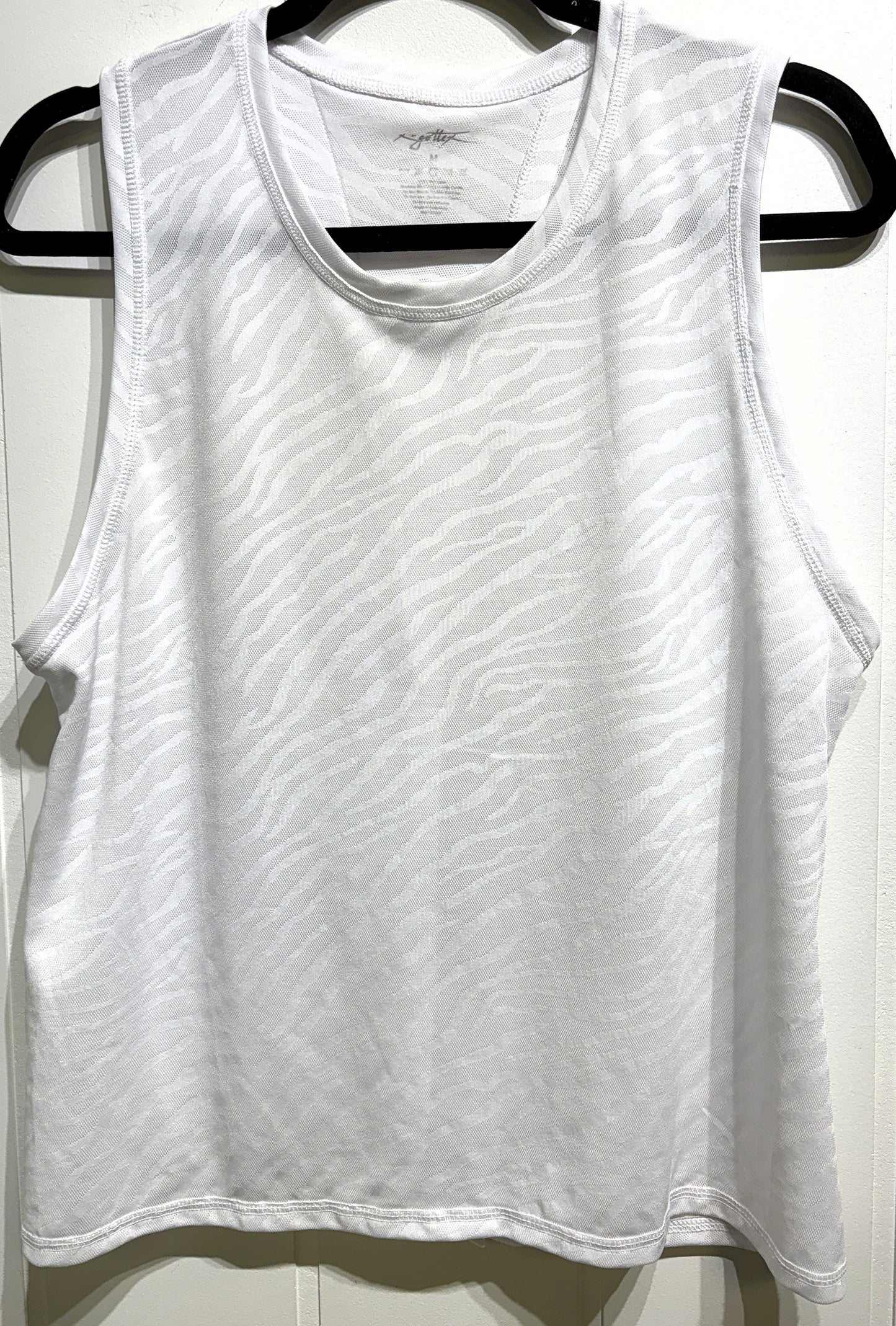 Zebra Print Athletic Tank