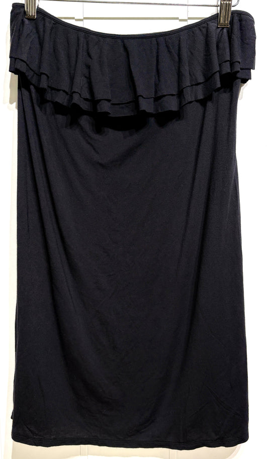 Strapless Ruffle-Knit Swim Cover