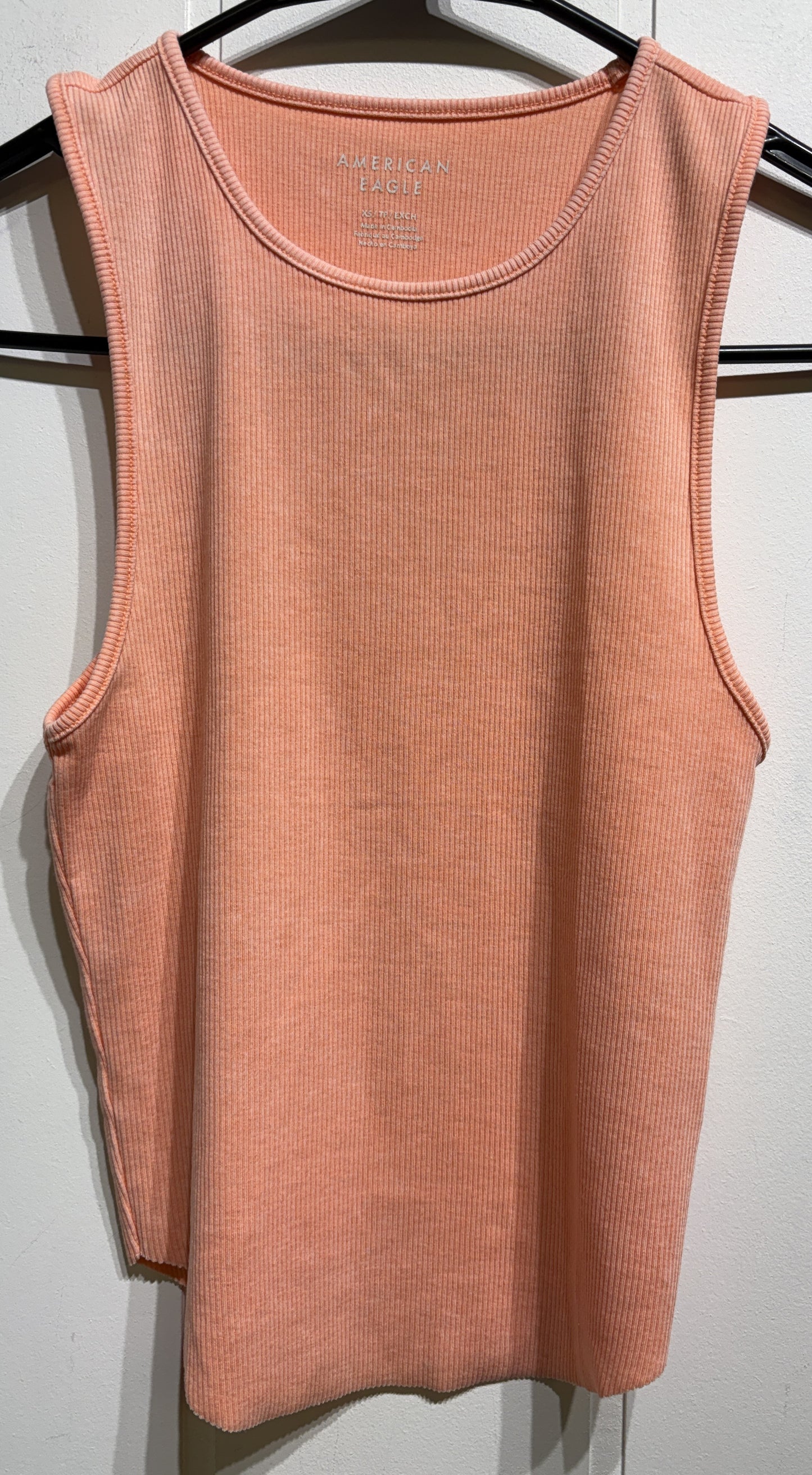 AE Ribbed Cutoff Tank Top