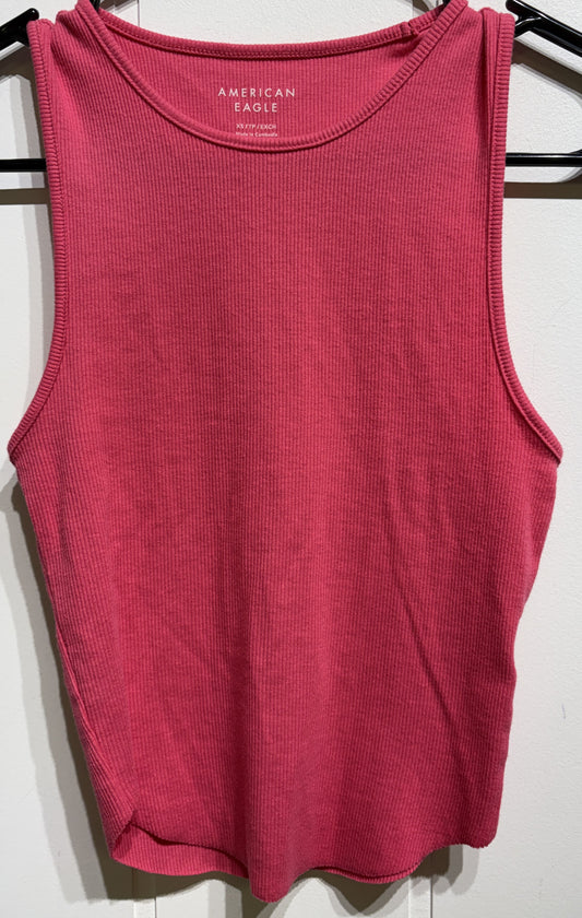 AE Ribbed Cutoff Tank Top