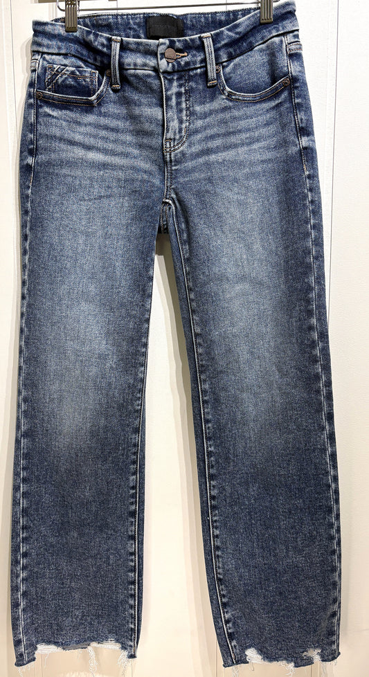 Buckle Black Distressed Hem Jeans